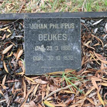 BEUKES Johan Philippus 1865-1938