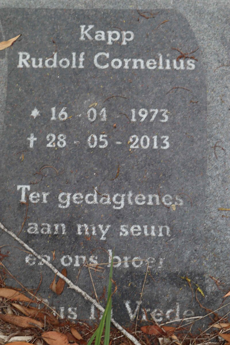KAPP Rudolf Cornelius 1973-2013