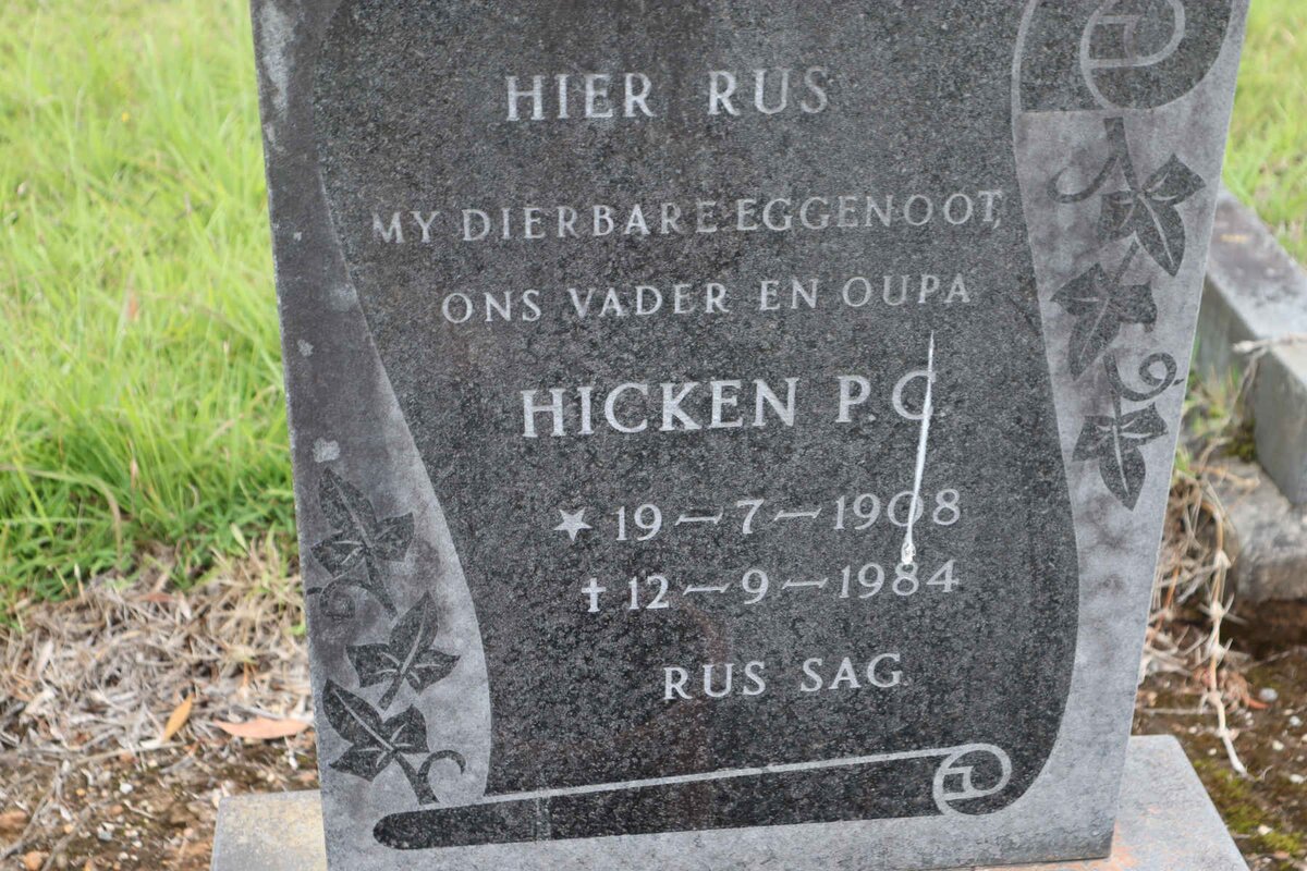 HICKEN P.C. 1908-1984