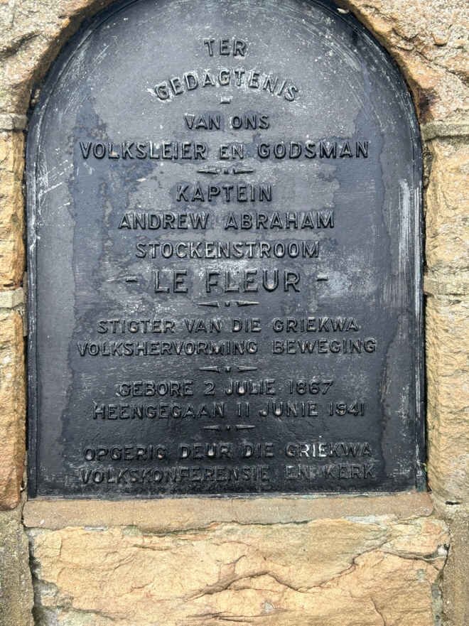 FLEUR Andrew Abraham Stockenstroom, le 1867-1941