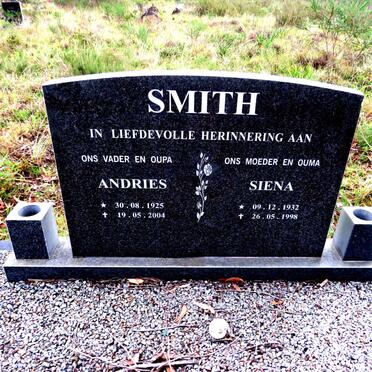 SMITH Andries 1925-2004 & Siena 1932-1998