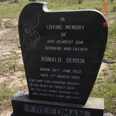 FREEDMAN Ronald Derick 1933-1969