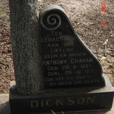 DICKSON Anthony Graham 1957-1971