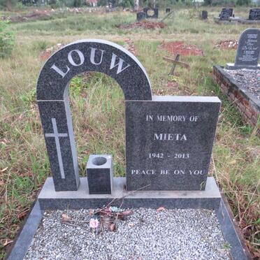 LOUW Mieta 1942-2013