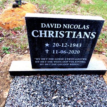CHRISTIANS David Nicolas 1943-2020
