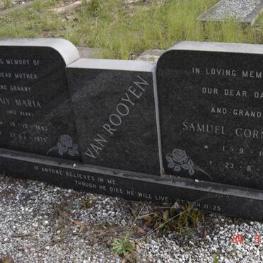 ROOYEN Samuel Cornelius, van 1890-1958 &amp; Amy Mary BERN 1893-1975