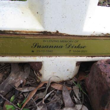 DIRKSE Susanna 1940-2021