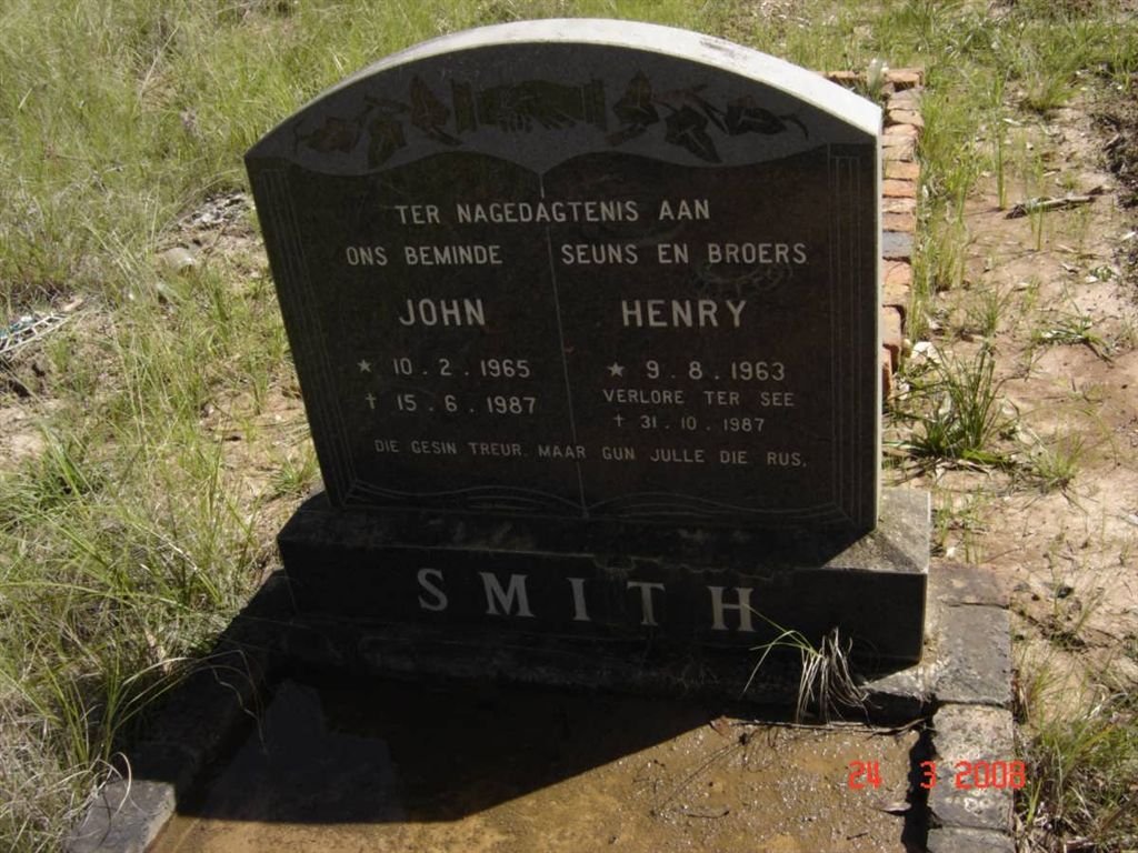 SMITH Henry 1963-1987 :: John SMITH 1965-1987