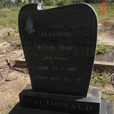 MACDONALD Gertrude Susan Mary nee MURRAY 1923-1971