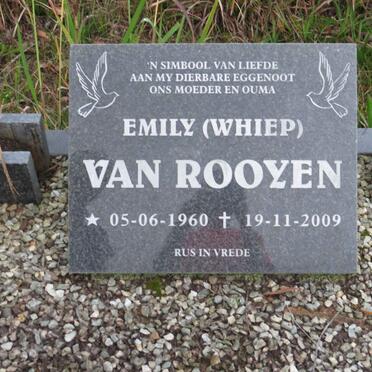 ROOYEN Emily, van 1960-2009