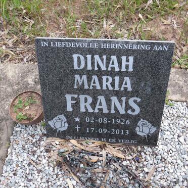 FRANS Dinah Maria 1926-2013