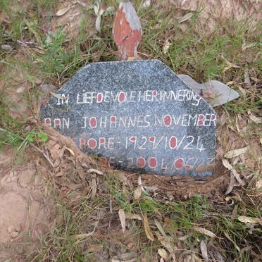 NOVEMBER Johannes 1929-2004