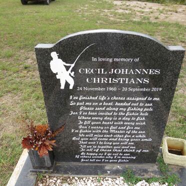 CHRISTIANS Cecil Johannes 1960-2019