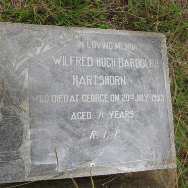 HARTSHORN Wilfred Hugh Bardolph -1953