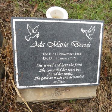 DAVIDS Ada Maria 1944-2021