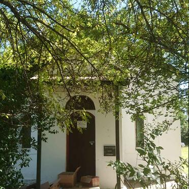 Western Cape, KNYSNA district, Gouna, San Ambrosa Catholic Church, Chapel Museum, small cemetery