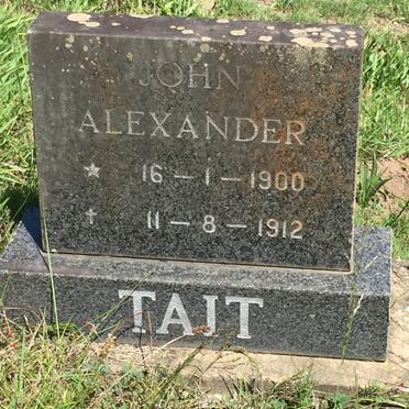 TAIT John Alexander 1900-1912