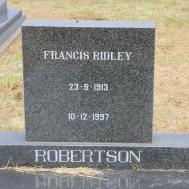 ROBERTSON Francis Ridley 1913-1997