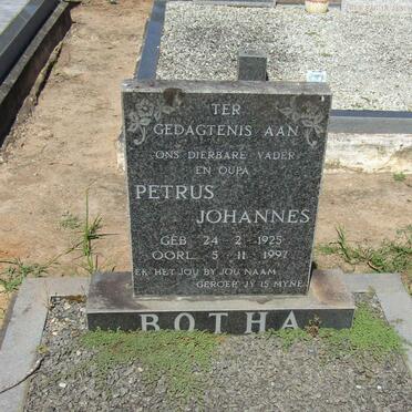 BOTHA Petrus Johannes 1925-1997