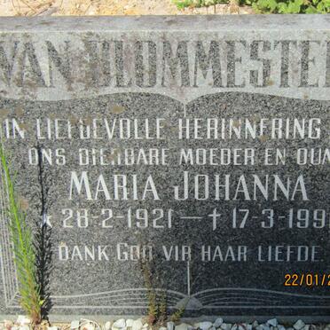 BLOMMESTEIN Maria Johanna, van 1921-1991