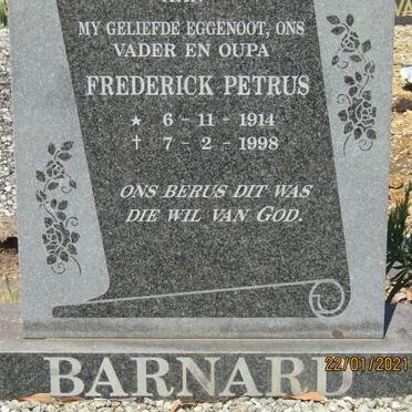 BARNARD Frederick Petrus 1914-1998