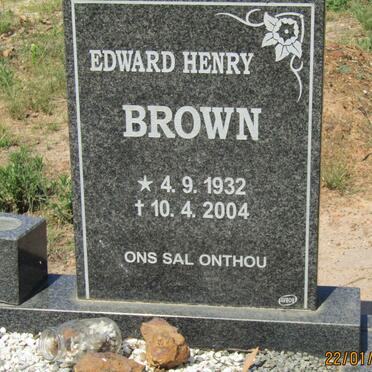 BROWN Edward Henry 1932-2004