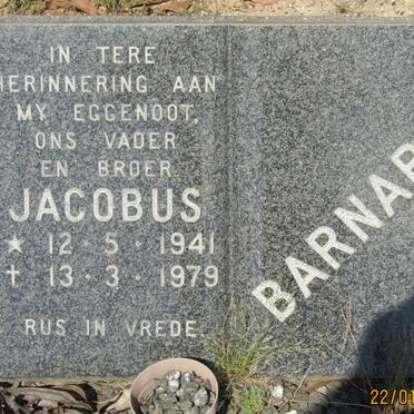 BARNARD Jacobus 1941-1979