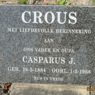 CROUS Casparus J. 1884-1966