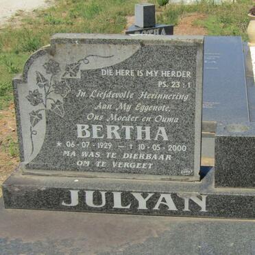 JULYAN Bertha 1929-2000