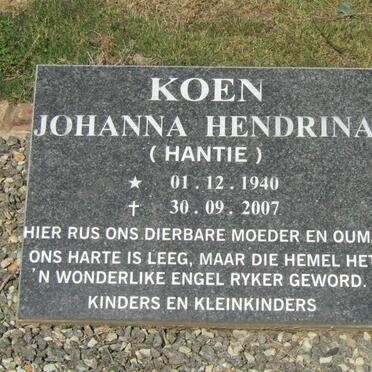 KOEN Johanna Hendrina 1940-2007