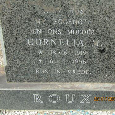 ROUX Cornelia M. 1919-1956