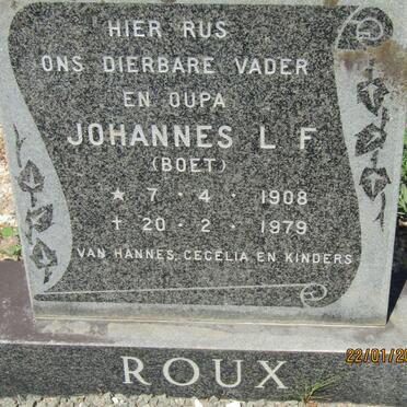 ROUX Johannes L.F. 1908-1979