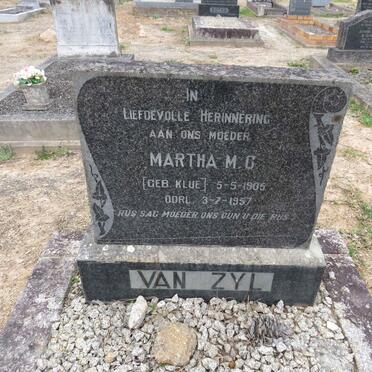 ZYL Martha M.C., van 1905-1957