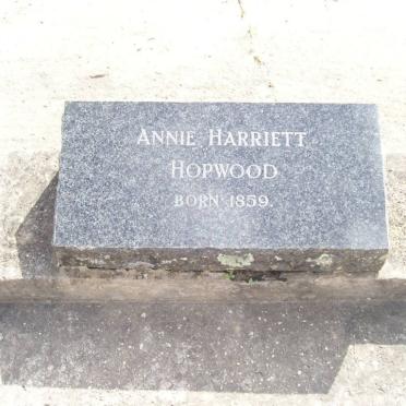 HOPWOOD Annie Harriet 1859-