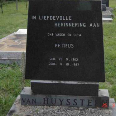 HUYSSTEEN Petrus, van 1903-1987