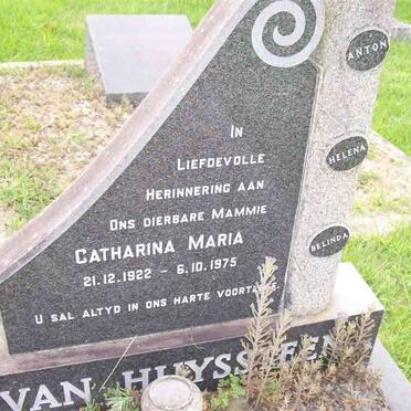 HUYSSTEEN Catharina Maria, van 1922-1975