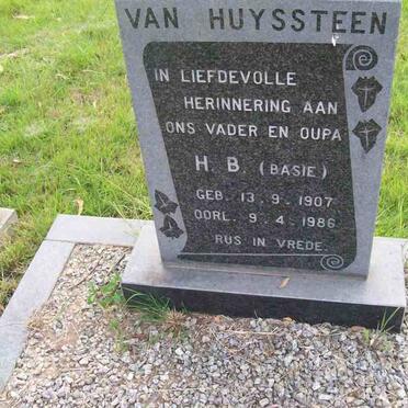 HUYSSTEEN H.B., van 1907-1986