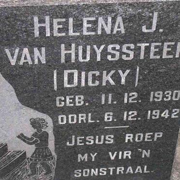 HUYSSTEEN Helena J., van 1930-1942