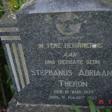 THERON Stephanus Adriaan 1937-1957