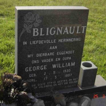 BLIGNAUT George William 1930-1997