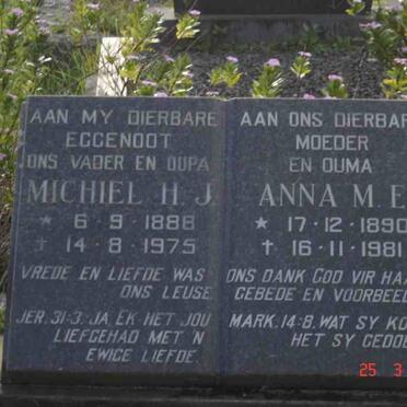 HUYSSTEEN Michiel H.J., van 1888-1975 &amp; Anna M.E. 1890-1981