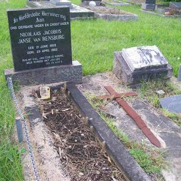 RENSBURG Nicolaas Jacobus, Janse van 1869-1962 &amp; Maria Magdalena VAN HUYSSTEEN -1955