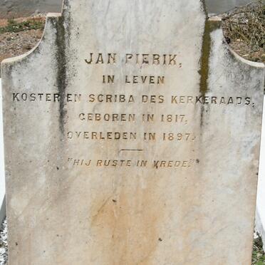 PIERIK Jan 1817-1897