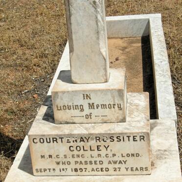 COLLEY Courtenay Rossiter -1897