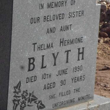 BLYTH Thelma Hermione -1990