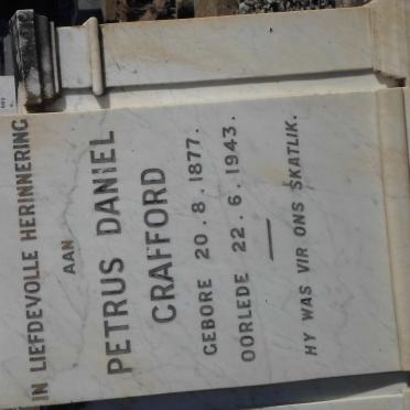 CRAFFORD Petrus Daniel 1877-1943