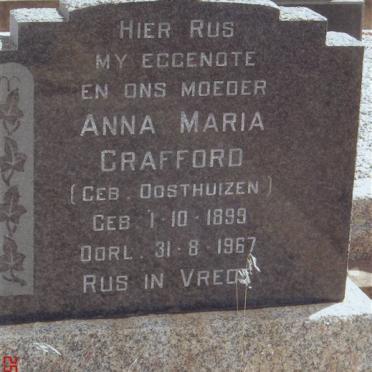 CRAFFORD Anna Maria nee OOSTHUIZEN 1899-1967