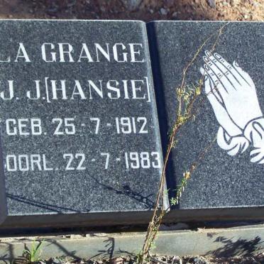 GRANGE J.J., la 1912-1983