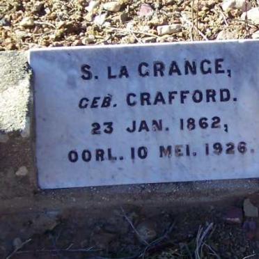 GRANGE S., la nee CRAFFORD 1862-1926