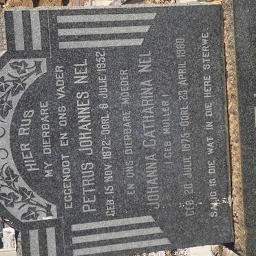 NEL Petrus Johannes 1872-1952 &amp; Johanna Catharina MULLER 1875-1960